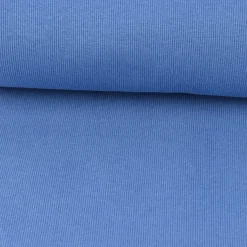 Strickschlauch Bündchenstoff grob mittelblau 27cm Breite