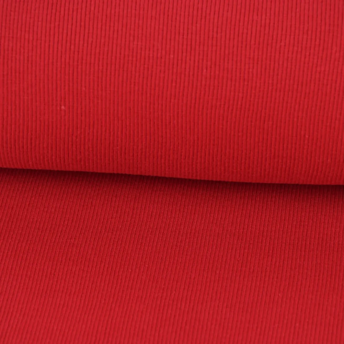 Strickschlauch Bündchenstoff grob rot 27cm Breite
