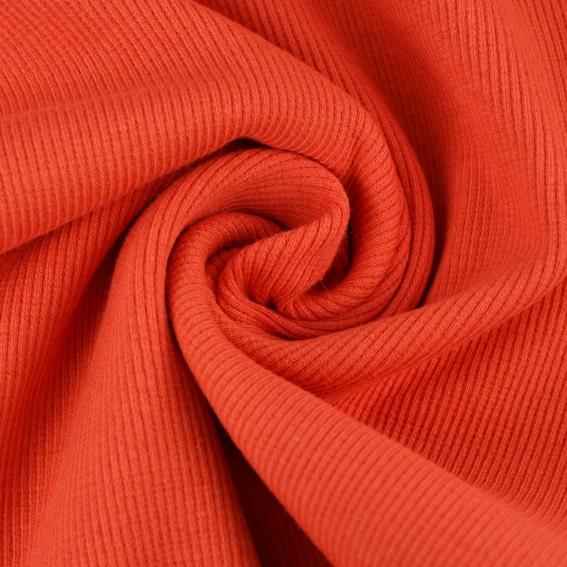 Strickschlauch Bündchenstoff grob orange 27cm Breite