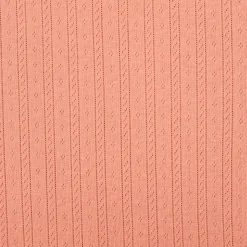 Strickstoff Ajour Pointelle Baumwolle Streifen Lochmuster Koralle 145 cm Breite