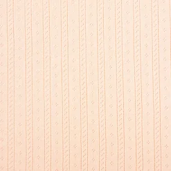 Strickstoff Ajour Pointelle Baumwolle Streifen Lochmuster Lachs 145 cm Breite