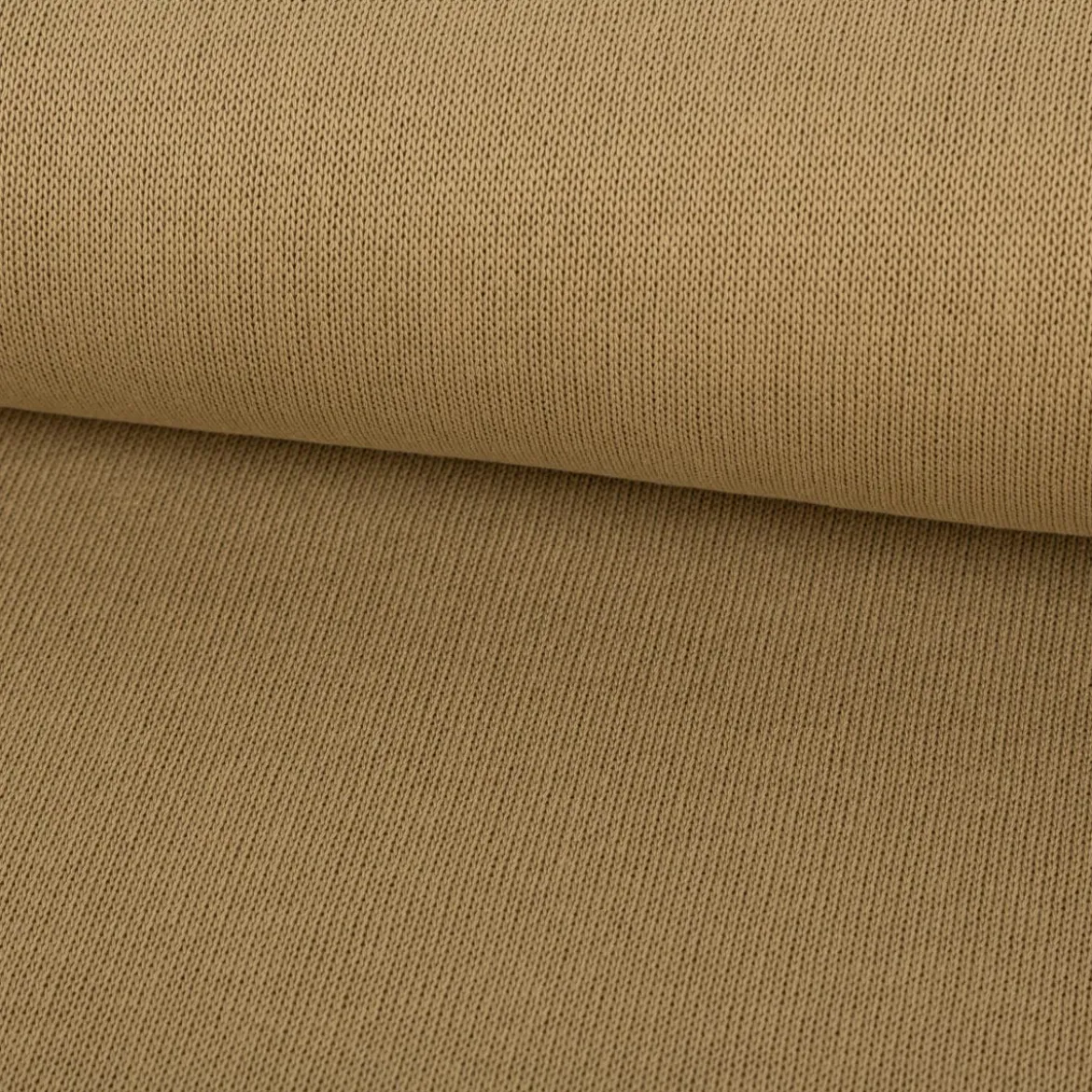 Strickstoff aus 100% Baumwolle in Olivgrün 135cm Breite