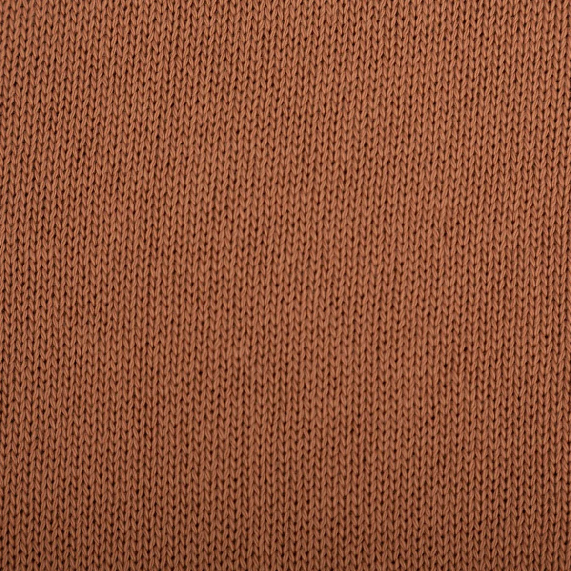 Strickstoff aus 100% Baumwolle in Camel-Braun 135cm Breite