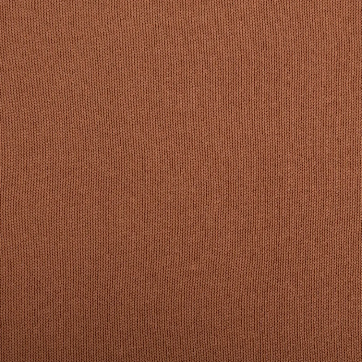 Strickstoff aus 100% Baumwolle in Camel-Braun 135cm Breite