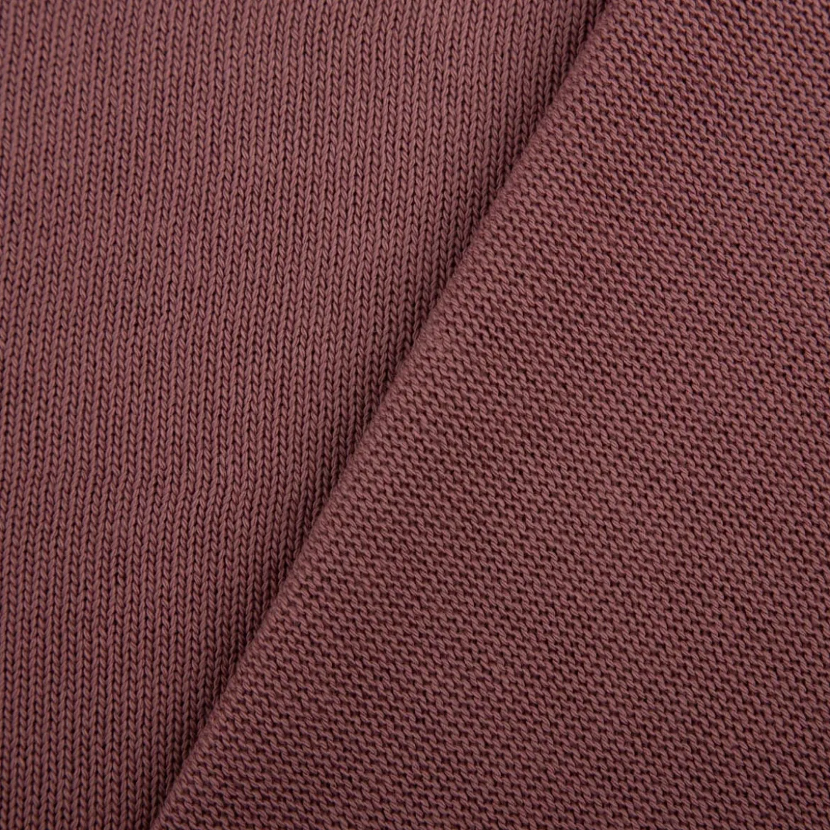 Strickstoff aus 100% Baumwolle in Mauve 135cm Breite