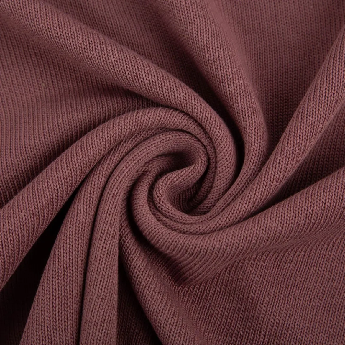 Strickstoff aus 100% Baumwolle in Mauve 135cm Breite