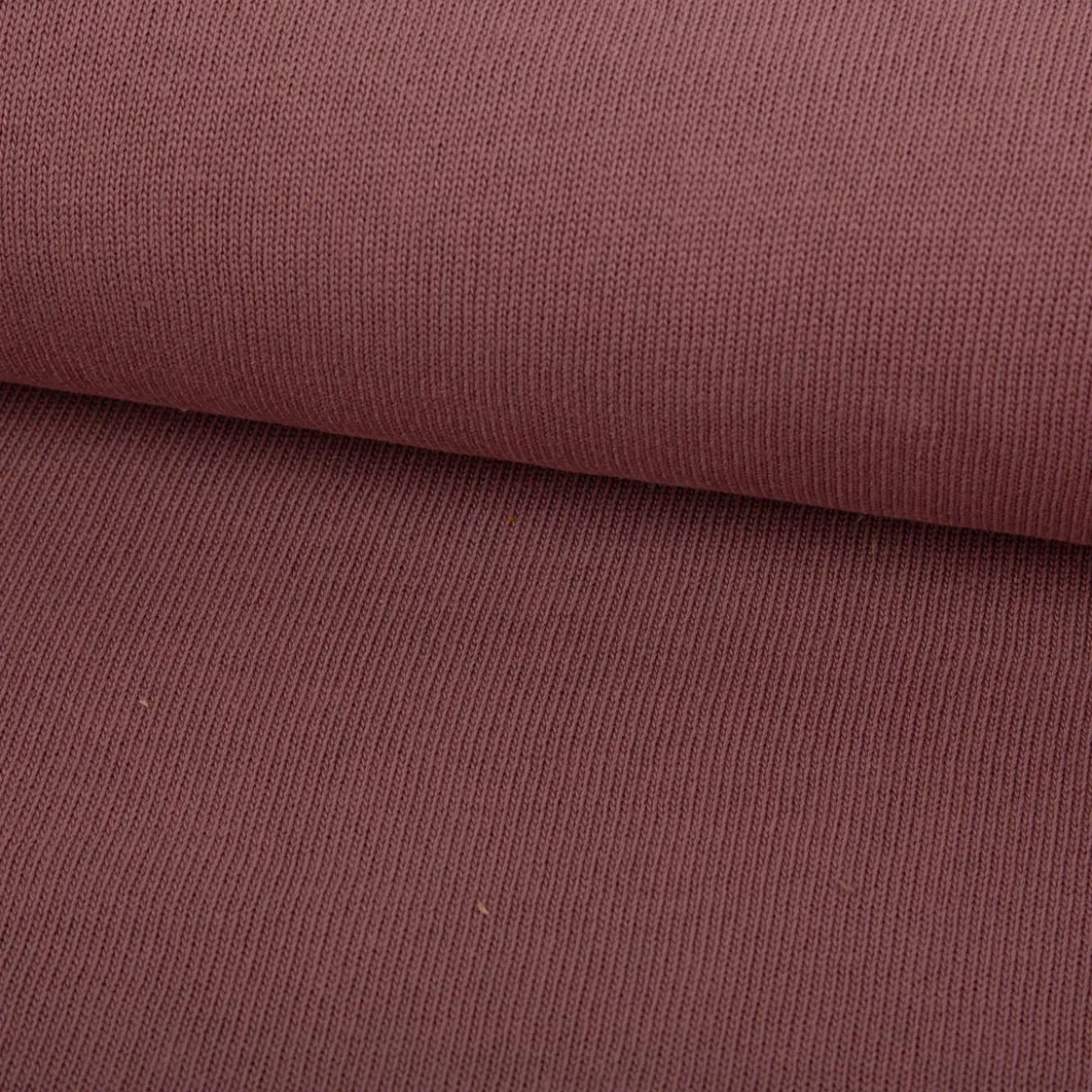 Strickstoff aus 100% Baumwolle in Mauve 135cm Breite