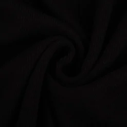 Strickstoff aus 100% Baumwolle in Schwarz 135cm Breite