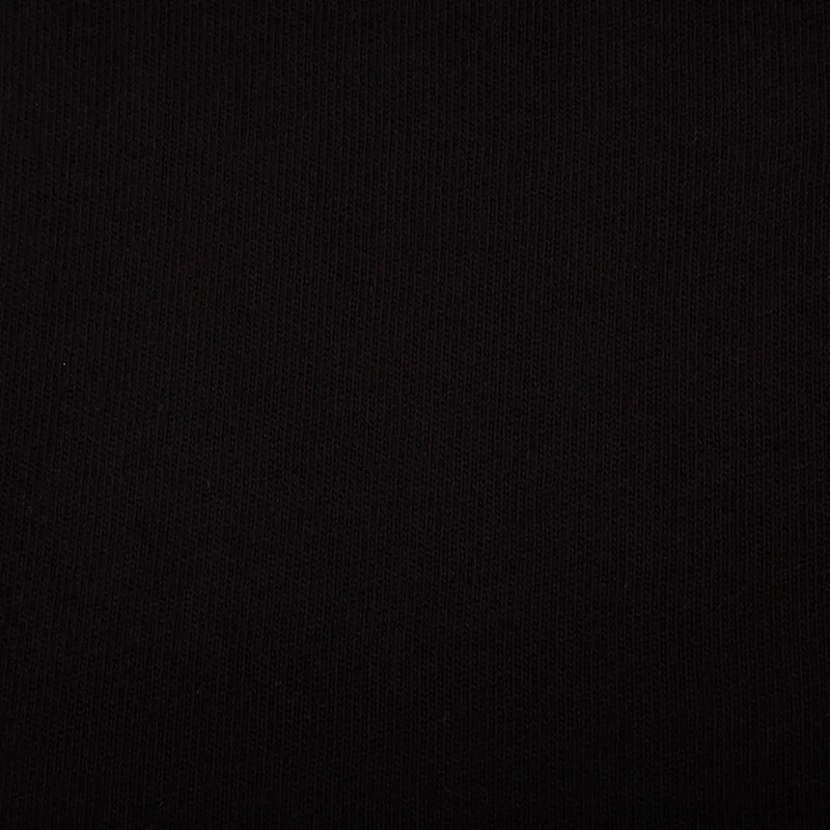 Strickstoff aus 100% Baumwolle in Schwarz 135cm Breite