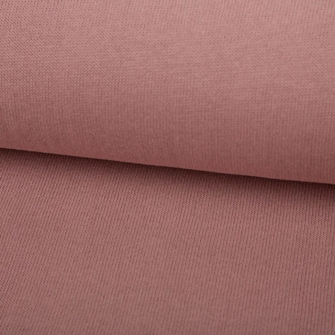 Strickstoff aus 100% Baumwolle in Rosa 135cm Breite