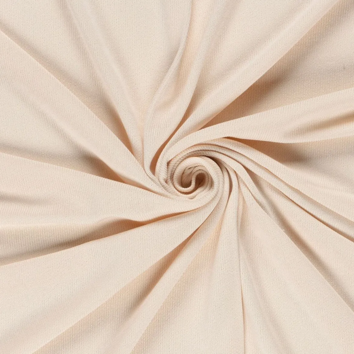 Strickstoff aus 100% Baumwolle in Ivory 135cm Breite