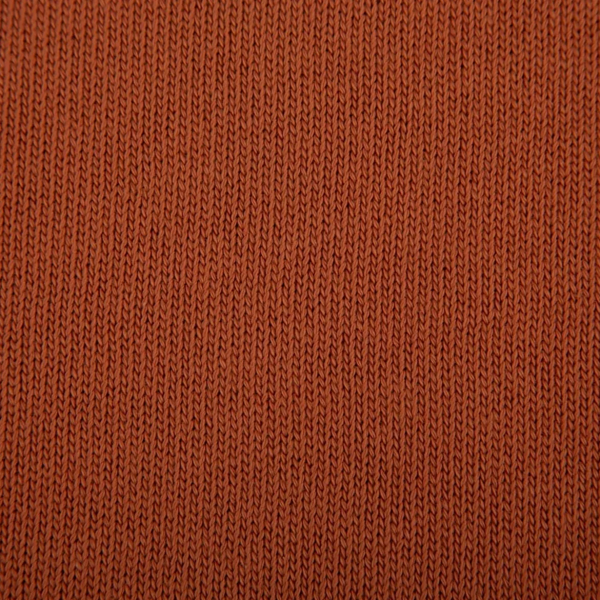Strickstoff aus 100% Baumwolle in Rost 135cm Breite