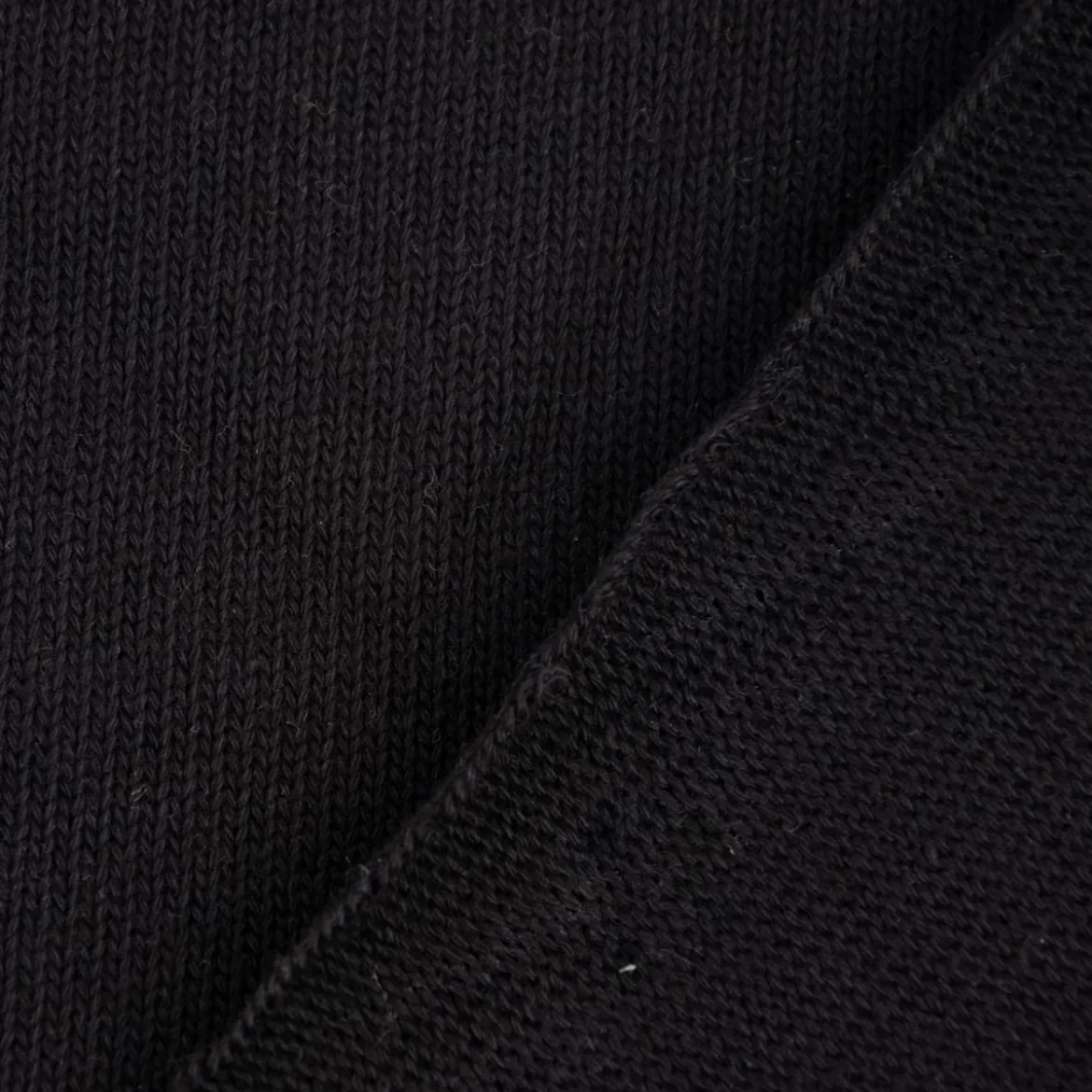 Strickstoff Baumwollstrick Bekleidungsstoff schwarz 1,60m Breite