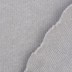 Strickstoff Baumwollstrick Bekleidungsstoff hellgrau 1,60m Breite