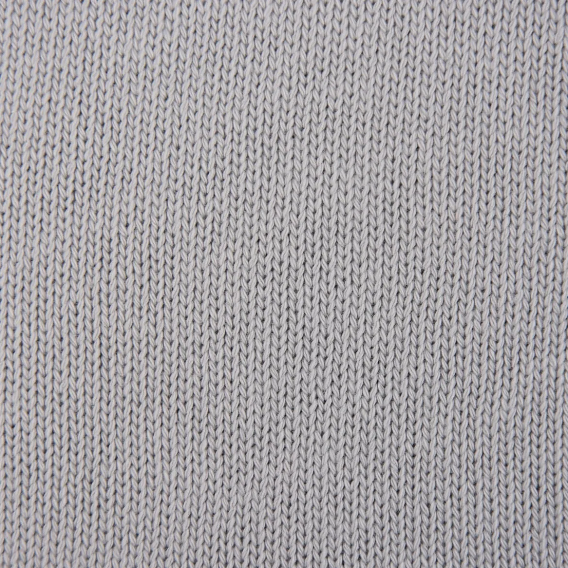Strickstoff Baumwollstrick Bekleidungsstoff hellgrau 1,60m Breite