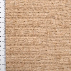 Strickstoff beige mit silberfarbigen Glitzereffekten 330g/qm 138cm Breite