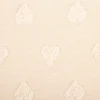 Strickstoff Feinstrick Baumwolle 3D Herzchen beige 160cm Breite