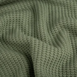Strickstoff Grobstrick mit Baumwolle 480g/qm heavy knit einfarbig grün 150 cm Breite