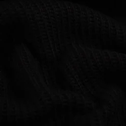 Strickstoff Grobstrick mit Baumwolle 480g/qm heavy knit einfarbig schwarz 150 cm Breite