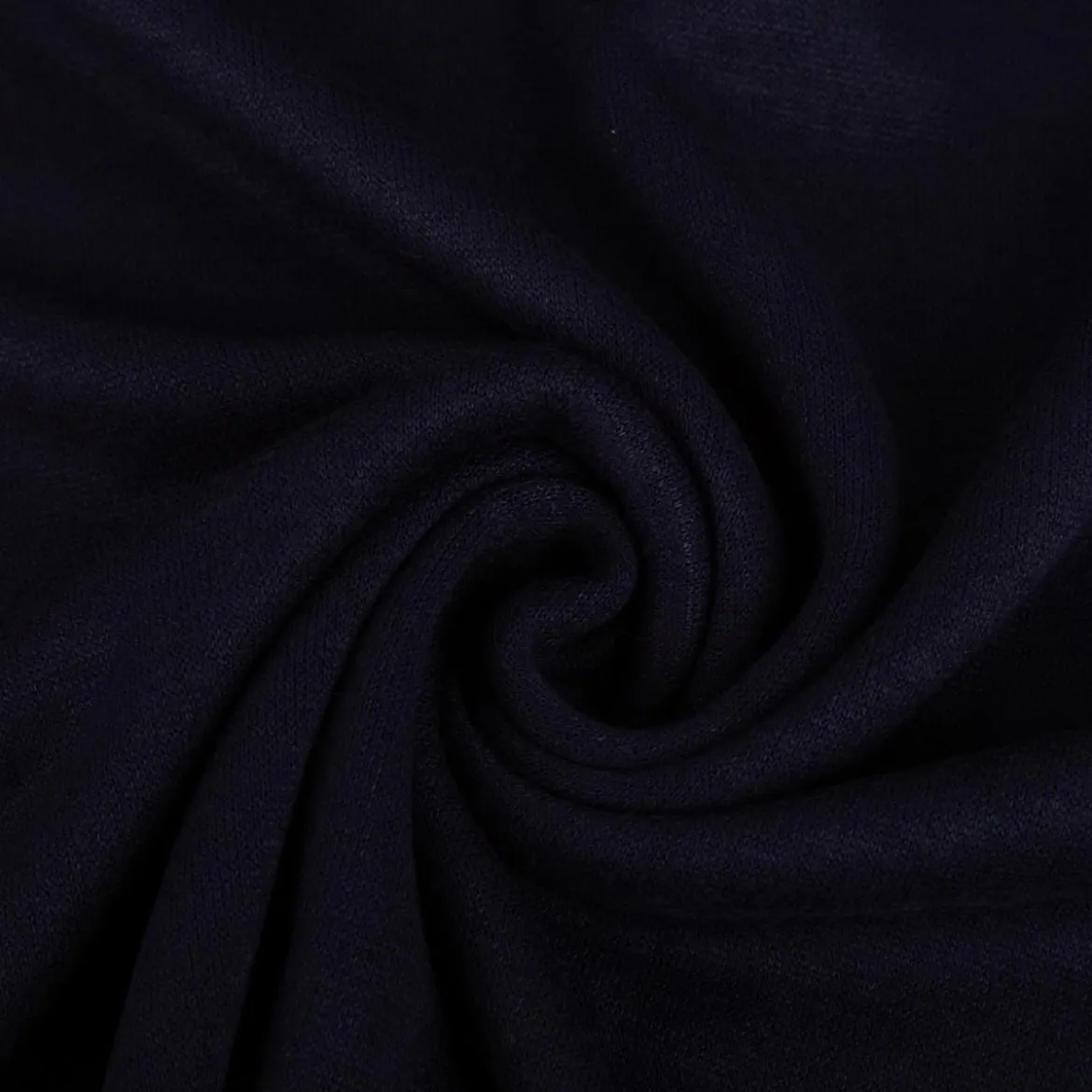 Strickstoff Heavy Knit gebürstet mit Viskose dunkelblau meliert 1,50m Breite