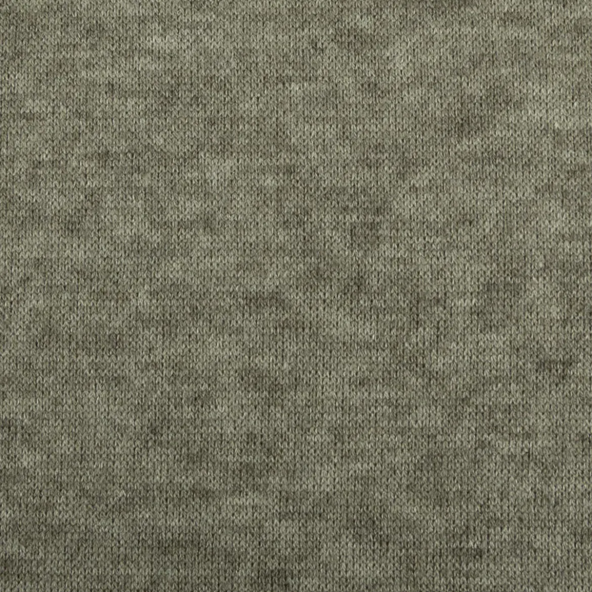 Strickstoff Heavy Knit gebürstet mit Viskose olivgrün meliert 1,50m Breite
