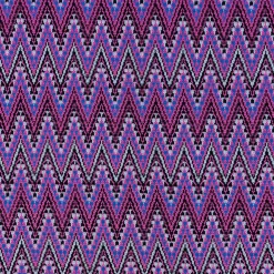 Strickstoff Jacquard Chevron ZickZack fein violett rosa 1,48m Breite