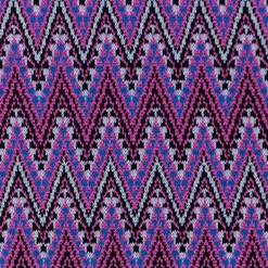 Strickstoff Jacquard Chevron ZickZack fein violett rosa 1,48m Breite