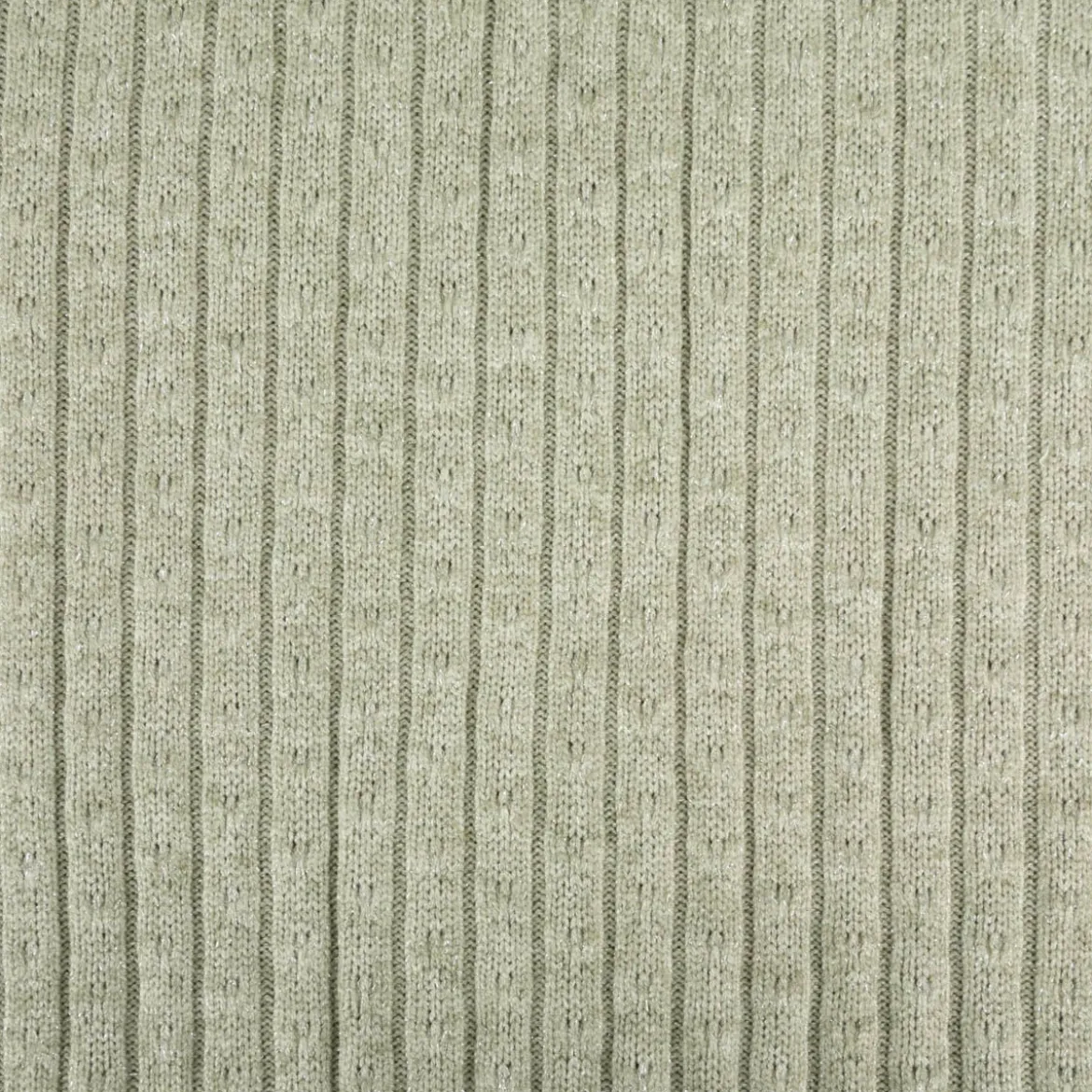 Strickstoff lindgrün mit silberfarbigen Glitzereffekten 330g/qm 138cm Breite