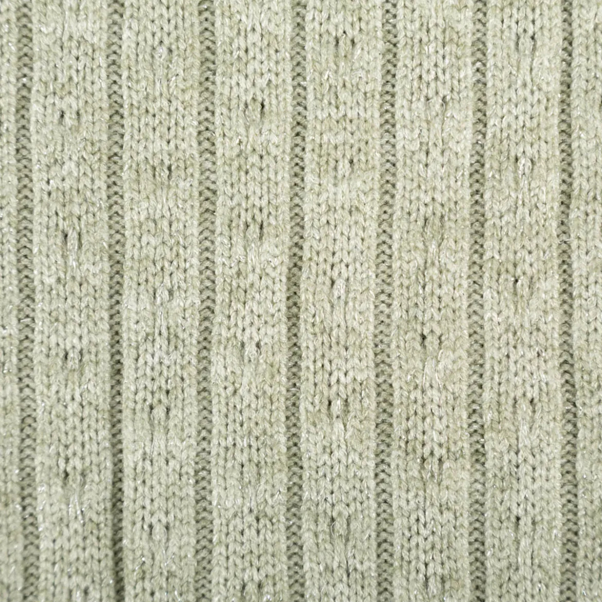 Strickstoff lindgrün mit silberfarbigen Glitzereffekten 330g/qm 138cm Breite