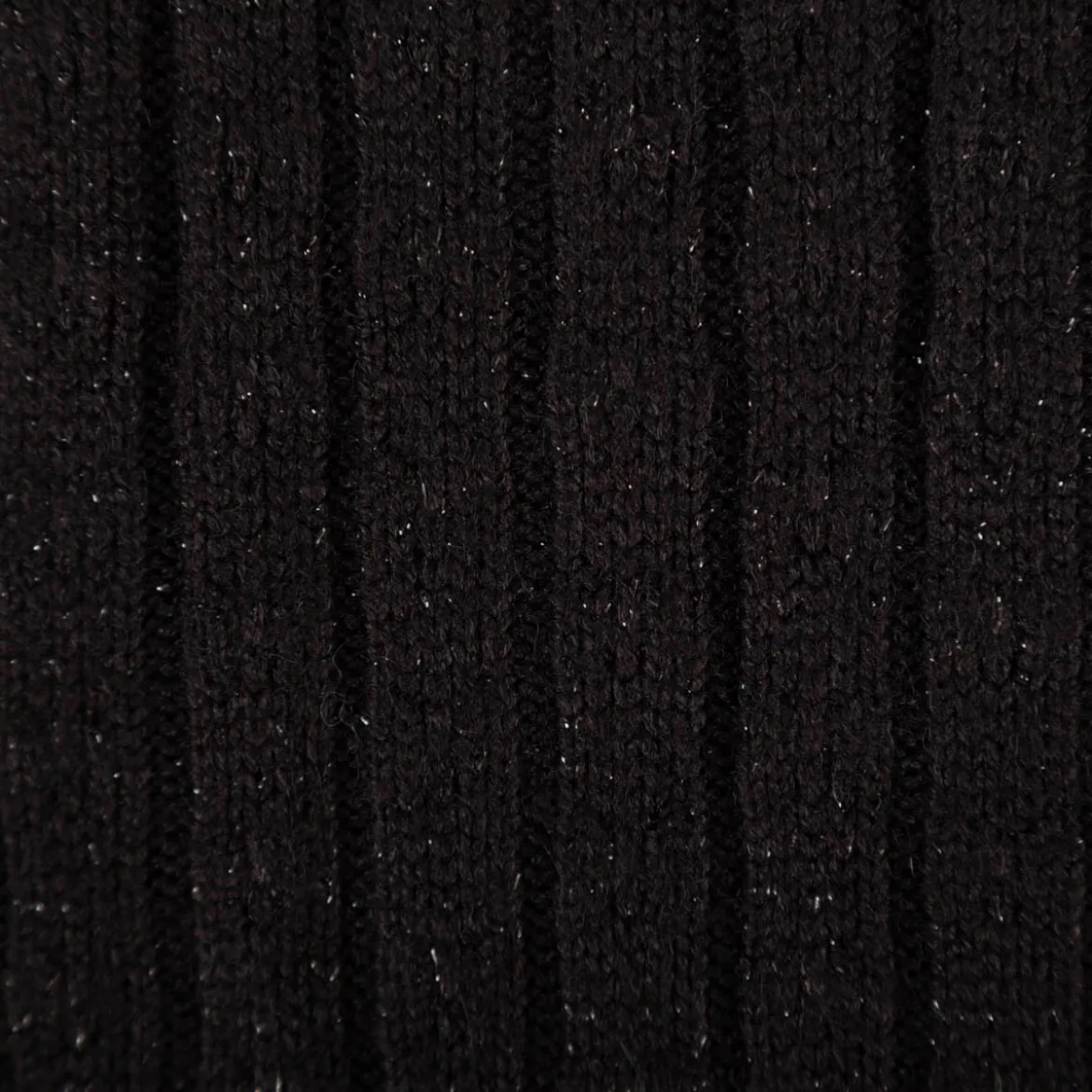 Strickstoff schwarz mit silberfarbigen Glitzereffekten 330g/qm 138cm Breite