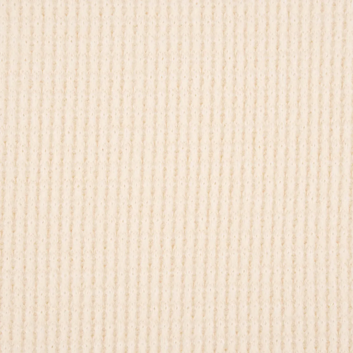 Strickstoff Viskosestrick SOFT WAFFLE kuschelweich einfarbig ecru 1,4m Breite