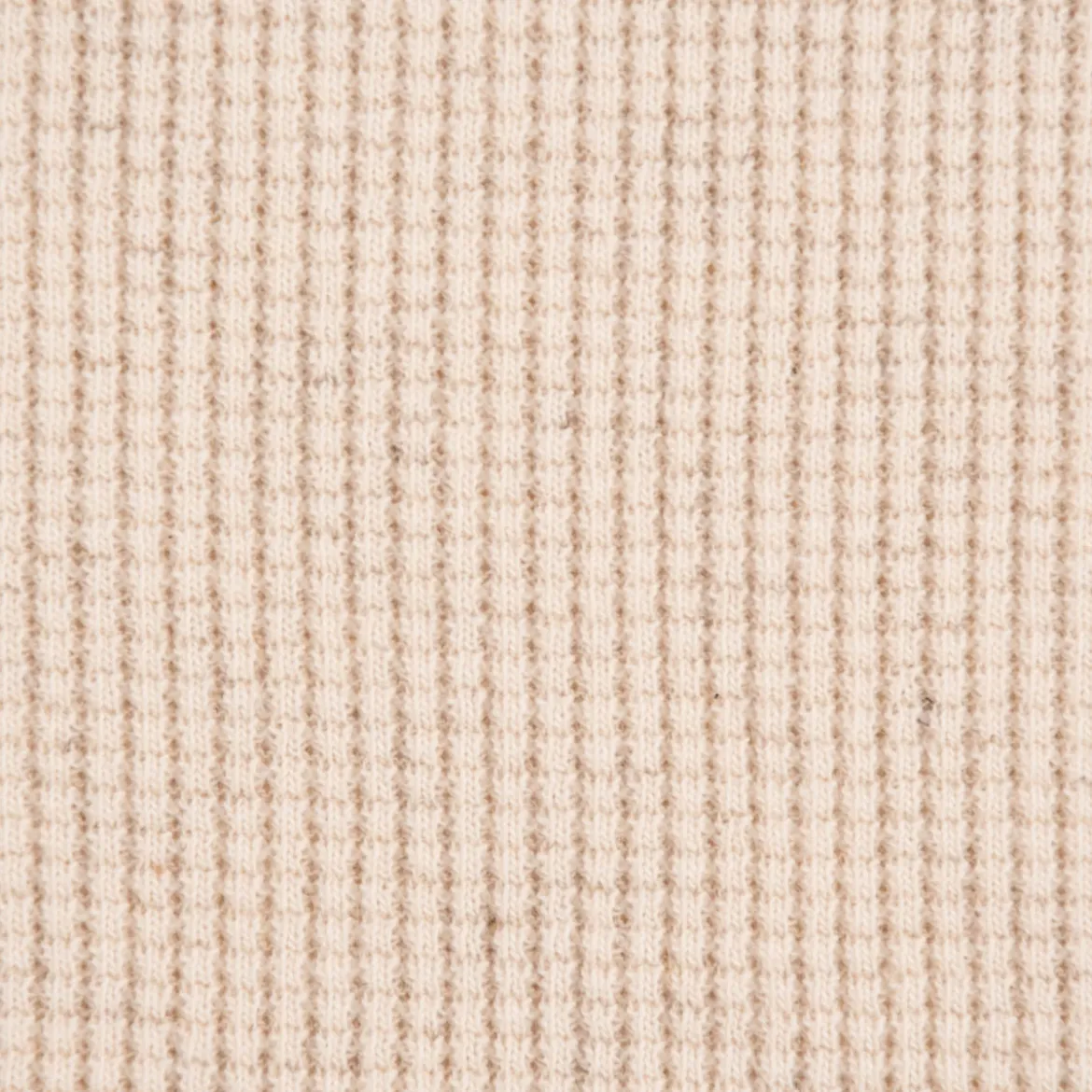 Strickstoff Waffelstrick mit Leinen natur meliert 1,45m Breite