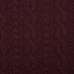 Strickstoff Zopfmuster aubergine elastischer Winterstrick 150 cm Breite