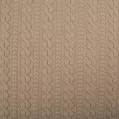 Strickstoff Zopfmuster beige elastischer Winterstrick 150 cm Breite