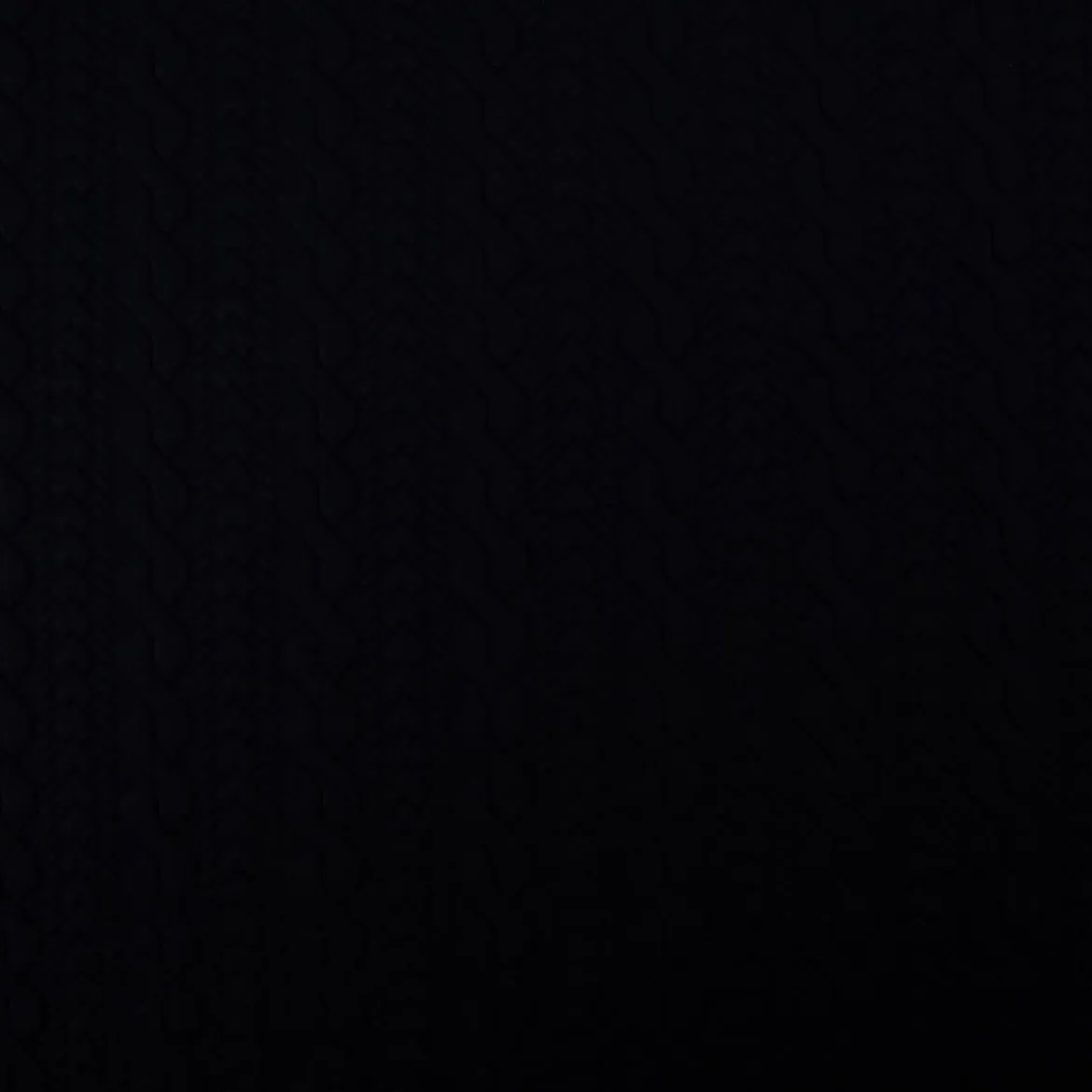 Strickstoff Zopfmuster marineblau elastischer Winterstrick 150 cm Breite