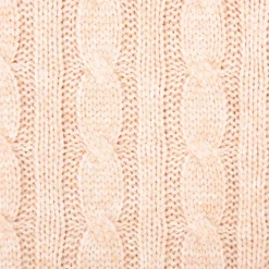 Strickstoff Zopfmuster Viskose rosa – schwere Qualität, 140 cm Breite