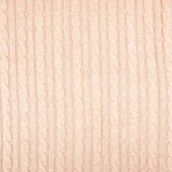 Strickstoff Zopfmuster Viskose rosa – schwere Qualität, 140 cm Breite