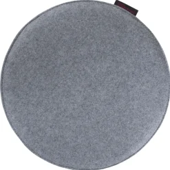 Stuhlkissen AVARO Filz rund grau meliert 35x2cm