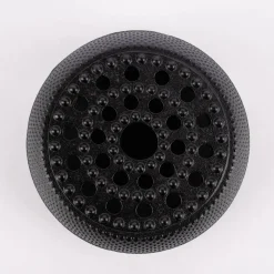 Stövchen rund Gusseisen Punkte schwarz 13,5x7,5cm
