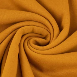 Sweatstoff Alpensweat kuschelweich einfarbig ocker gelb meliert 1,50m Breite
