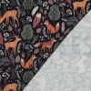 Sweatstoff aus Baumwolle Digitaldruck Forest Animals navy 1,48m Breite