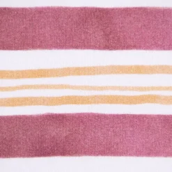 Sweatstoff Digitaldruck STRIPES Streifen weiß mauve ocker 1,45m Breite