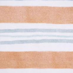 Sweatstoff Digitaldruck STRIPES Streifen weiß braun hellblau 1,45m Breite