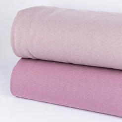 Sweatstoff Lurex kuschelweich uni rosa 1,45m Breite