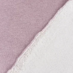 Sweatstoff Lurex kuschelweich uni hellrosa 1,45m Breite