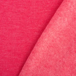 Sweatstoff Melange einfarbig himbeerrot meliert 1,4m Breite