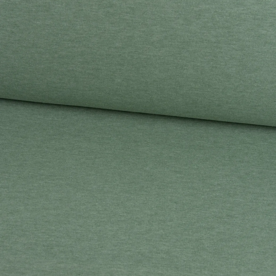 Sweatstoff Melange einfarbig dunkel mint meliert 1,4m Breite