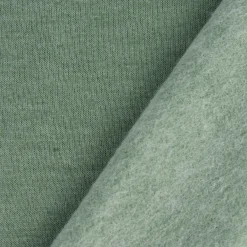 Sweatstoff Melange einfarbig dunkel mint meliert 1,4m Breite