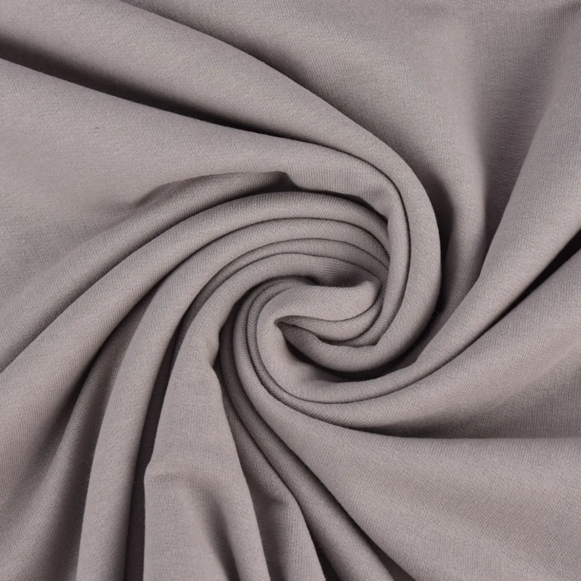 Sweatstoff Meterware Bio Soft Sweat dünn uni Grau 1,5m Breite