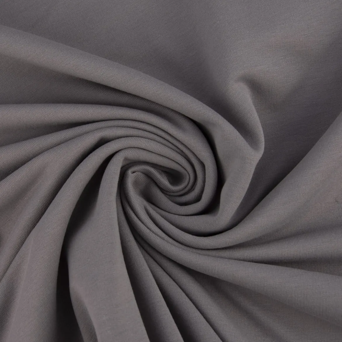 Sweatstoff Meterware Bio Soft Sweat dünn uni Hellgrau 1,5m Breite